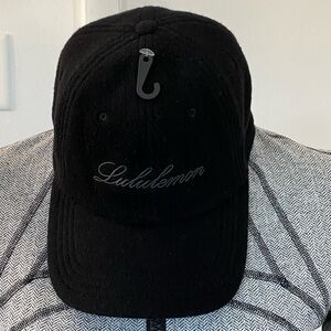 lululemon athletica Black Script Logo Baseball Cap